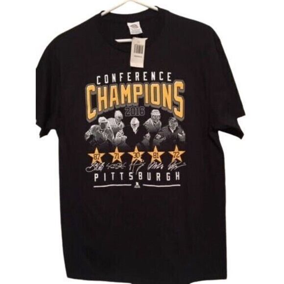 PITTSBURGH PENGUINS 2016 CONFERENCE CHAMPIONS SIZE MEDIUM T-SHIRT **NEW** - Picture 1 of 2